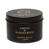 Cereria Molla Amber Sandalwood - Lumanare parfumata de calatorie, 90 g