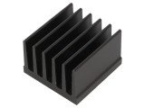 Radiator Extrudat cu Aripioare Negru 37.5mm x 36.8mm