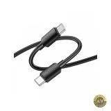 Cablu Date si Incarcare USB-C - USB-C HOCO X96 60W 1m Negru