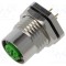 Conector M12 soclu mamă 4 pini 4A 250V IP67 drept THT LUTRONIC