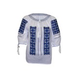Bluza tip ie dama RA 277, marime L, alb/albastru