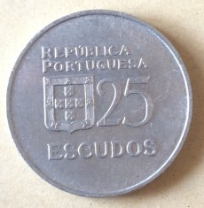 Portugalia 25 escudos 1980 Liberdade demoracia foto