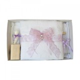Trusou botez dantela lila si fluturas Denikos&reg; 417