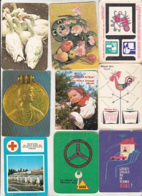 bnk cld Calendar de buzunar - Romania - lot 50 calendare 1968-1979 foto