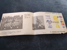 PROGRAM CAMPIONATUL MONDIAL DE FOTBAL MEXICO 86 foto