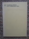 Constitution Federale De La Confederation Suisse 1989