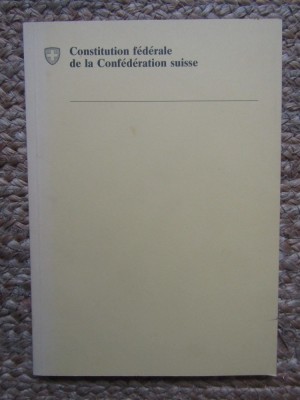 Constitution Federale De La Confederation Suisse 1989 foto
