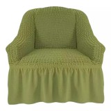 Cumpara ieftin Husa Fotoliu Elastica cu Volane, Verde - HSE13
