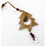 Decoratiune Craciun - Wooden Tree with Bell, 8x6cm | Pusteblume