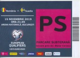 QW13 8 - Bilet acces parcare - Romania - Suedia - 15 noiembrie 2019