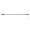 Antrenor cardanic tip T, 1/4&quot;, 180 x 450 mm Yato YT-15291