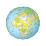 Glob pamantesc gonflabil educativ, 30 cm, cu harta politica, Keycraft