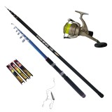 Cumpara ieftin Set undita Fishing 4 m, lanseta Fishing 3 m, mulineta LC140 si accesorii