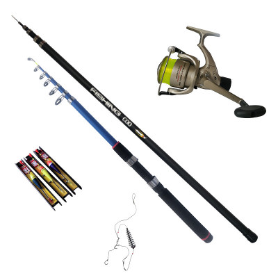 Set undita Fishing 4 m, lanseta Fishing 3 m, mulineta LC140 si accesorii foto