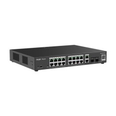 Switch 16 porturi PoE+, 2 porturi GE, 2 porturi SFP, Gigabit, Cloud Management - Ruijie RG-ES220GS-P