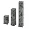 Set 3 Gabioane, S&acirc;rmă Galvanizată, 25x25x50/100/150cm, Gard Gradină, Elemente Decor, Ușor de Asamblat