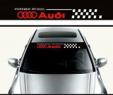 Sticker parasolar auto AUDI FLAG (126 x 16cm)