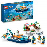 LEGO&reg; City - Barca pentru scufundari de explorare 60377, 182 piese