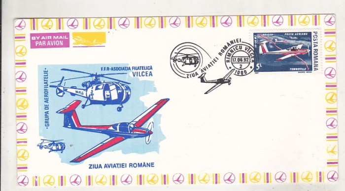 bnk fil Plic ocazional Ziua Aviatiei Romane - Ramnicu Valcea 1992