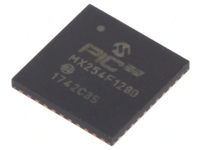 Microcontroler PIC32 128kB 3.3V SMD QFN44 8MHz foto