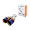 Ornament Toba AutoMax Cromat Iesire Dubla 230x165x61mm Esapament Universal Tuning Auto