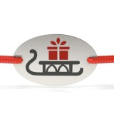 Bratara Argint 925 cu Snur Saniuta Cadouri Atcom, Ajustabila, Femei. Cadou Craciun, Valentine&#039;s Day, Martisor. Argintiu