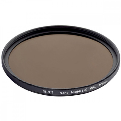 Filtru Sirui ND6458A Nano ND 1.8 (ND64) 58mm densitate neutra foto