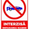 Semn interzisa repararea masinii in timpul functionarii