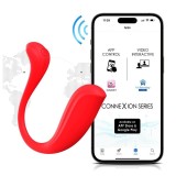 Cumpara ieftin Vibrator dublu SVAKOM Phoenix Neo 2, cu control prin aplicație, 11 funcții de vibrație, funcție interactivă cu camera web, roșu