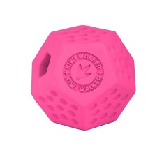 Jucarie pentru caini Kiwi Walker DODECABALL MAXI roz foto