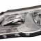 Far VW TIGUAN (5N), 09.2007-04.2011, HELLA, fata, partea stanga, tip bec H7+H7+PY21W+W5W; electric; cu motor;