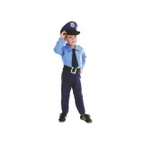 Costum carnaval politist pentru copii, 3 - 4 ani ( 92/104 cm )