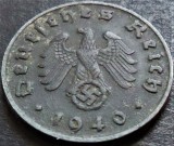 Cumpara ieftin Moneda istorica 1 REICHSPFENNIG - GERMANIA NAZISTA, anul 1940 B * cod 5185, Europa, Zinc