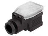 Conector cu Valvă Mufă Format A 18mm Mamă 4 PIN 90&deg;