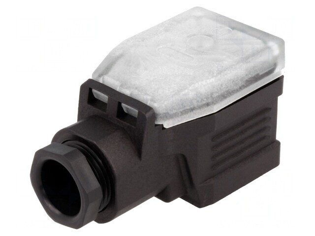 Conector cu Valvă Mufă Format A 18mm Mamă 4 PIN 90&deg;