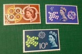 Marea Britanie 1963 &ndash; Serie completă CEPT Europa &ndash; Regina Elisabeta a II-a &ndash; 3 timbre ștampilate-A40