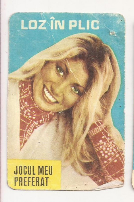 Calendar Vechi - LOTO - LOZ IN PLIC 1985
