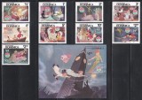 Dominica 1980 - Walt Disney - Scene din &bdquo;Peter Pan&rdquo;, Serie + Colita, MNH
