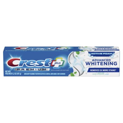 Pasta de Dinti, Crest, Premium, Advanced Whitening, pentru Albirea Dintilor, Indepartarea Petelor, 1 foto