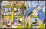DB1 Flora Fauna Cactusi si Pasari Mozambic MS + SS MNH, Nestampilat