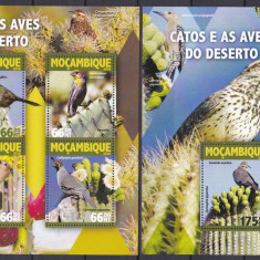 DB1 Flora Fauna Cactusi si Pasari Mozambic MS + SS MNH