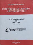 Dimensiunii Ale Creatiei Si Interpretarii Vol.3 - Liliana Gherman ,556032