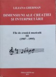 Cumpara ieftin Dimensiunii Ale Creatiei Si Interpretarii Vol.3 - Liliana Gherman , E56