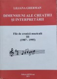 Dimensiunii Ale Creatiei Si Interpretarii Vol.3 - Liliana Gherman ,556032