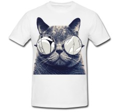 Tricou &amp;quot; Cat with sunglasses &amp;quot; foto