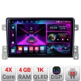 Navigatie Suzuki Grand Vitara Old Quad Core A-053 4+64 InCell Display 1K Android Waze USB Navigatie Internet Youtube Radio