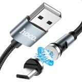 Cumpara ieftin Cablu Date Hoco U94 USB to MicroUSB Magnetic 1.2m Negru