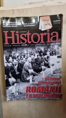 Revista Historia An XV Nr. 166 / Noiembrie 2015 foto