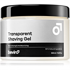 Beviro Transparent Shaving Gel gel pentru bărbierit pentru barbati 500 ml