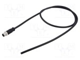 Conector M12 mufă tată drept aurit 5 PIN AMPHENOL